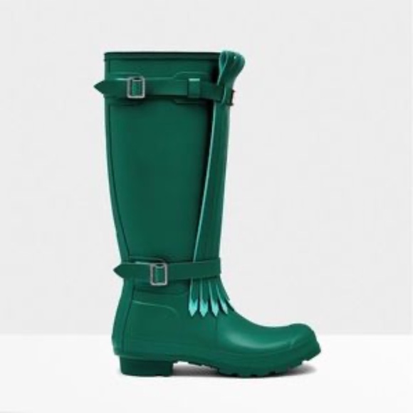 Rare find! Tall Green Tasseled Hunter Boot - Picture 7 of 7